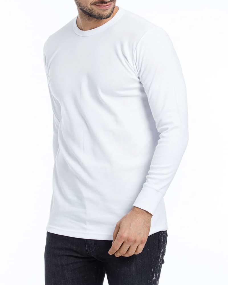 EYELIT 193 T 46.XXL CAMISETA TERMICA MANGA LARG A CUELLO REDONDO BLANCA