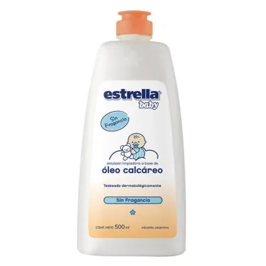 ESTRELLA BABY OLEO CALCAREO SIN FRAGANCIAS X500 ML