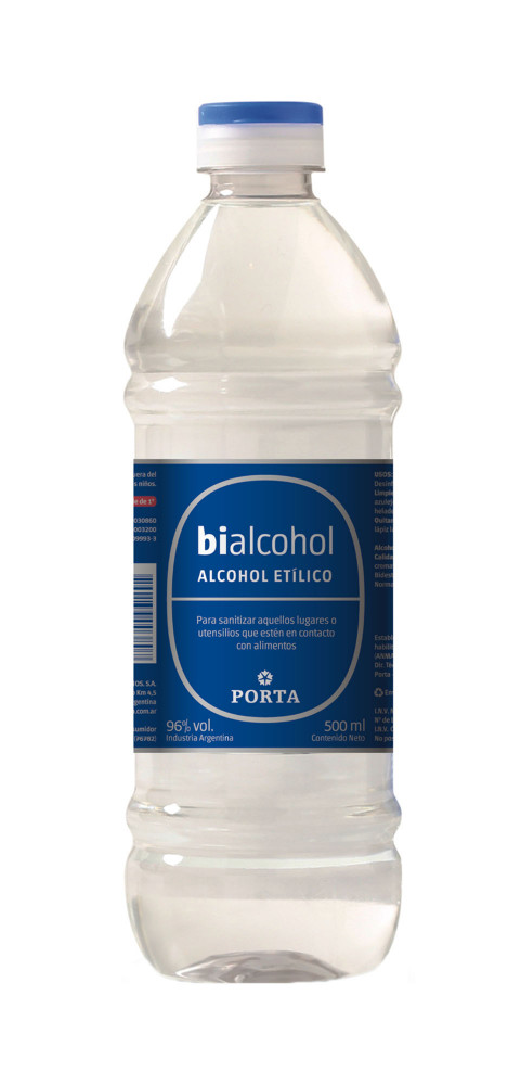 BIALCOHOL ALCOHOL ETILICO X 500 ML PORTA