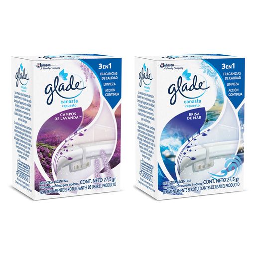 GLADE CANASTA SOLIDA REP 2 FRAG X 275 G