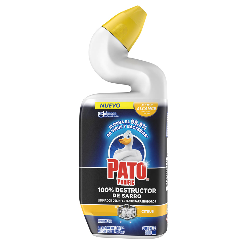 PATO GEL LIMPIADOR DE INODORO CITRUS X 500 ML