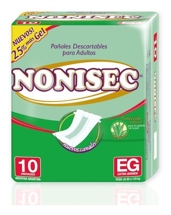 NONISEC PANAL ADULTOS XG X 10 U