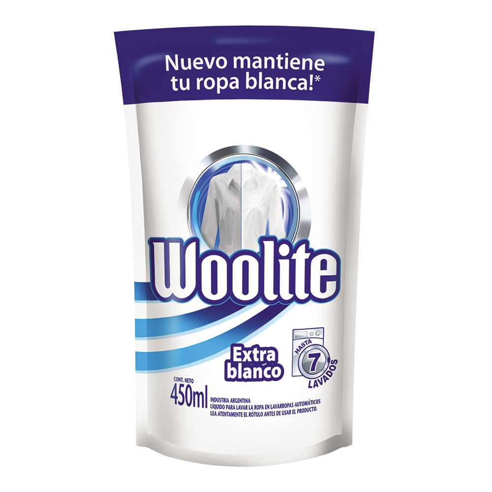 WOOLITE D PACK MAQUINA EXTRA BLANCO X 450 ML