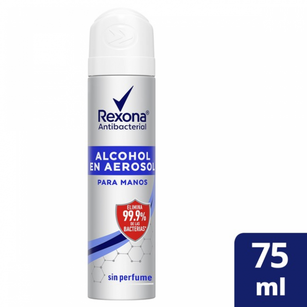REXONA ALCOHOL EN AEROSOL X 75 ML