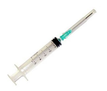 JERINGA CON AGUJA 40/8 X 5 ML