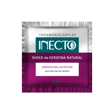 INECTO SHOCK DE KERATINA NATURAL SACHET X 20G
