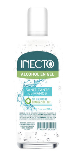 INECTO ALCOHOL EN GEL X 200 ML