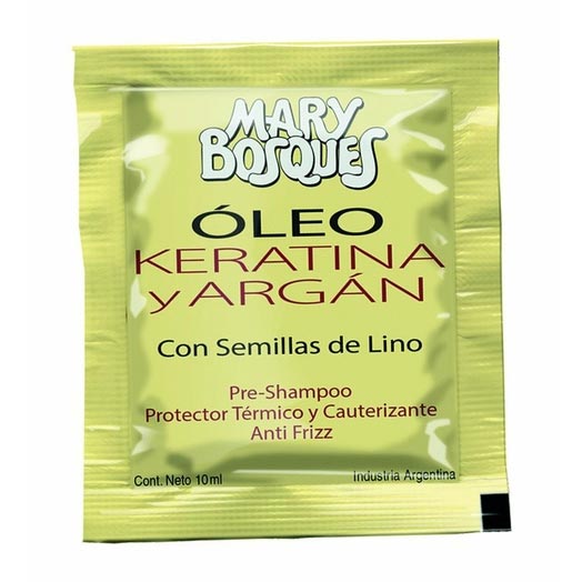 MARY BOSQUES OLEO KERATINA Y ARGAN CON SEMILLAS DE LINO X 10 ML