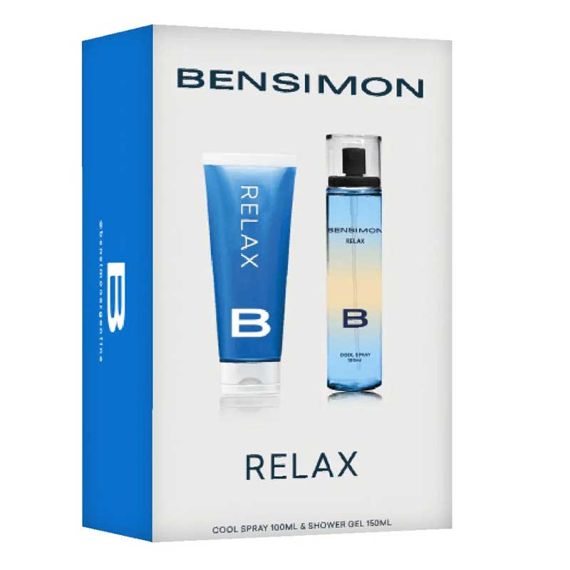 BENSIMON RELAX ESTUCHE MEN COOL SPRAY X100 +SHOWER GEL X150