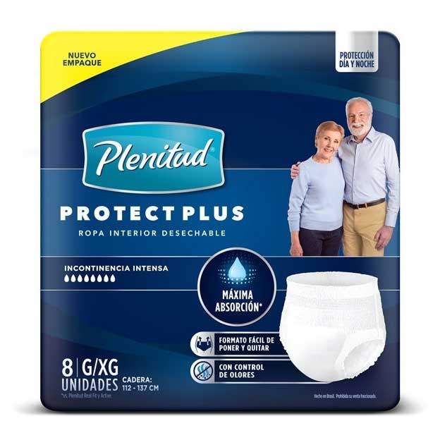 PLENITUD ROPA INT PROTECT PLUS G.XG X 8 U