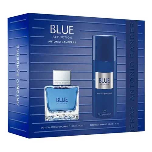 ANTONIO BANDERAS BLUE SEDUCTION ESTUCHE MENEDT X100 Y DEO