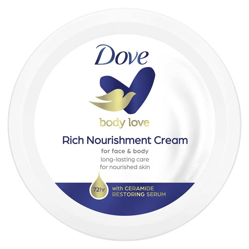 DOVE CREMA CORPORAL POTE RICH NOURISHMENT PIEL SECA AZUL X 150 ML